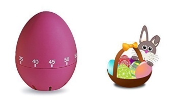 Küchentimer,Kurzzeitwecker,KITCHEN TIMER,EIERUHR – Kurzzeitmesser bis 60 Minuten Farbe pink von Conny Clever® - 