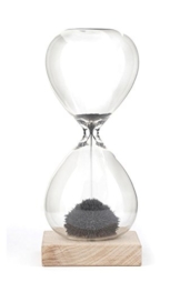 Kikkerland ST05 Sanduhr, Glas, transparent, 9 x 9 x 21 cm - 1