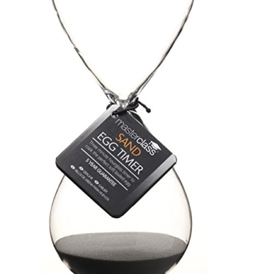 Master Class KitchenCraft MCSANDTIM 3-Minuten-Sanduhr, Glas, schwarz, 16 x 6.5 x 6.5 cm - 2